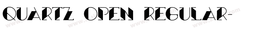 Quartz Open Regular字体转换